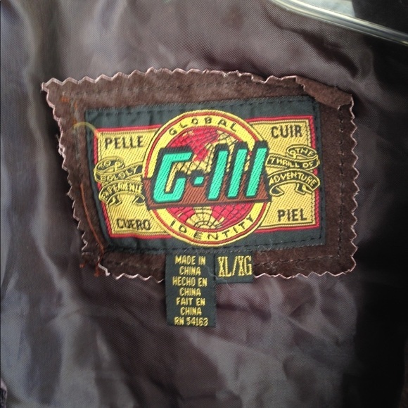 VINTAGE G III Leather Jacket Size XLarge - Picture 5 of 6
